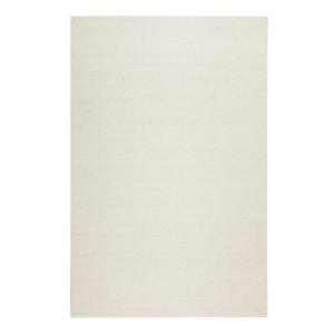 Tapis artisanal fait main laine et jute beige clair 130x190