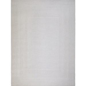 Tapis aspect jute à motif blanc ivoire 160x225