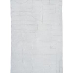 Tapis aspect jute blanc ivoire 160x225