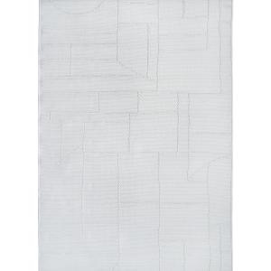 Tapis aspect jute blanc ivoire 190x290