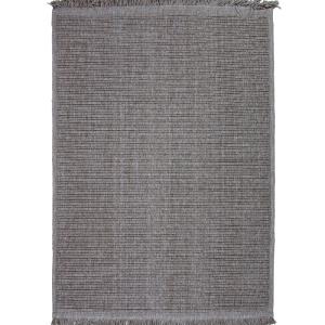Tapis aspect jute motif rayures beige 120x160