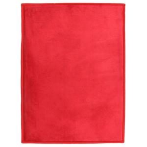 Tapis aspect velours extra-doux rouge 120x170