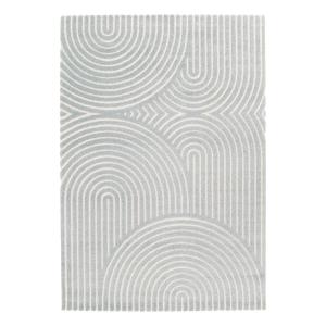Tapis avec effet relief très doux bleu 200 x 290
