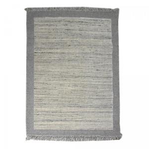 Tapis berbère 120x170 cm noué main en laine gris Care&Fair