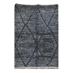 Tapis berbère authentique marocain laine gris 160  x 230