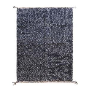 Tapis berbère contemporain à pois en laine 225 x 304