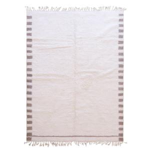 Tapis berbère élégant à bordures rayées en laine 250 x 350…