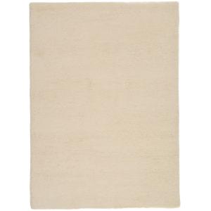 Tapis berbère marocain noué main en laine - blanc 200x250 c…