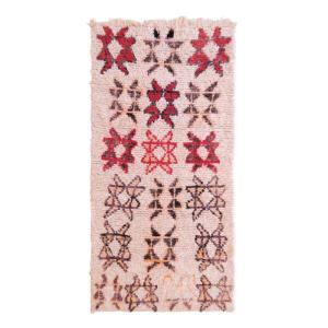 Tapis berbere marocain pure laine multicolore 110  x 223  cm