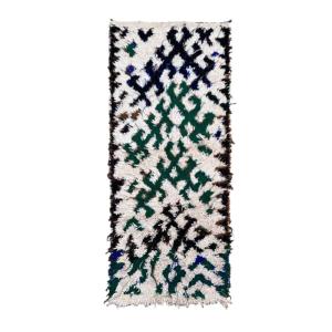 Tapis berbere marocain pure laine multicolore 70 x 171  cm