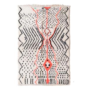 Tapis berbère marocain pure laine Pop 141 x 262