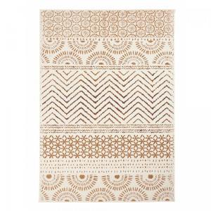 Tapis berbère motif ethnic, idéal pour un salon, crème 190x…