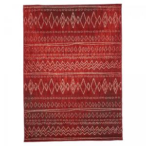 Tapis berbère motif ethnique, idéal pour un salon, rouge 12…