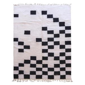 Tapis berbère original au style minimaliste en laine 244 x…
