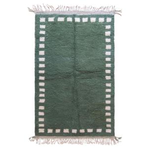 Tapis berbère sobre et raffiné fait main en laine 154 x 240…