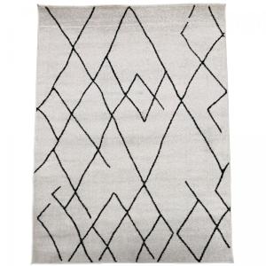 Tapis berbère style 120x170 crème, noir