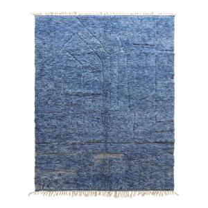 Tapis berbère tissé artisanalement noué main laine 246 x 34…