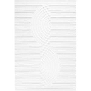 Tapis blanc d'extérieur et intérieur motif grands arcs 200x…