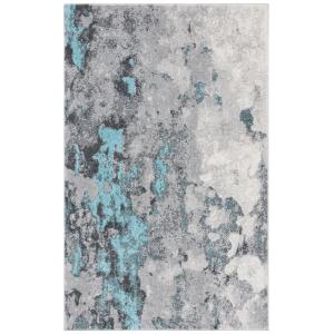 Tapis Bleu/Gris 90 X 150