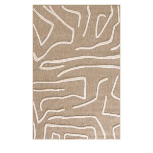 Tapis bohème - 160x230cm Blanc Polypropylène