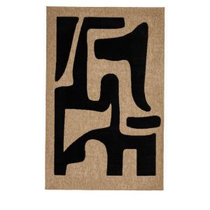 Tapis bohème à motif abstrait - 120x160cm Noir Polypropylèn…