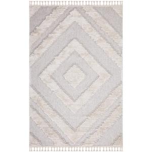 Tapis Boho Chic à franges tressées Crème,GrisBleu 80x150cm…