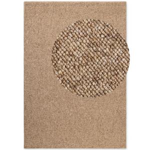 Tapis Bouclé aspect laine caramel 240x340cm