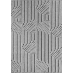 Tapis bouclés à relief ARCH Gris 200x290cm