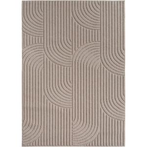 Tapis bouclés à relief Beige 140x200cm