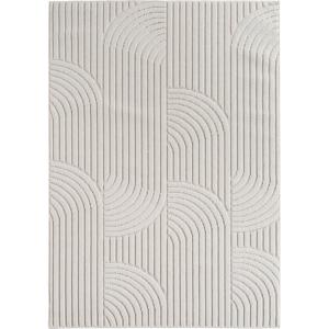 Tapis bouclés à relief Crème 160x230cm
