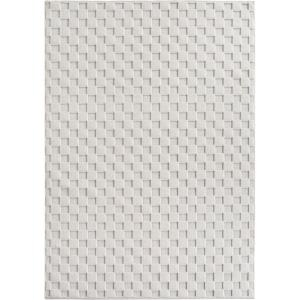 Tapis bouclés à relief DAMIER Crème 160x230cm
