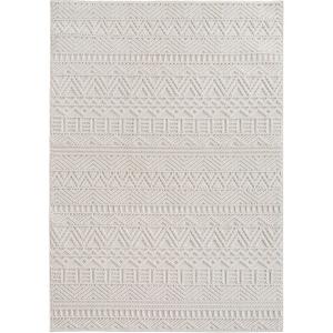 Tapis bouclés à relief ETHNIK Crème 60x110cm