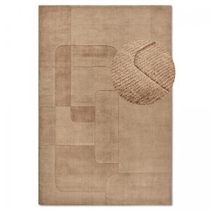 Tapis chambre 120 x 170 cm laine tissé main, motif géométri…