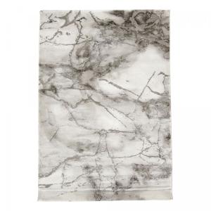 tapis chambre 120x170 tissé gris rectangle motif abstrait M…