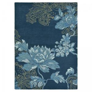 Tapis Chambre 120x180 Laine Bleu
