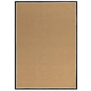 Tapis chambre et salon en jute moderne  noir 200x290 cm