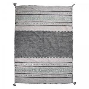 Tapis chambre, kilim tissé main en coton, motif ethnique, g…