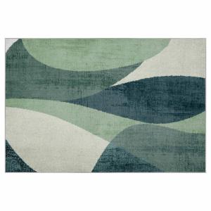Tapis chenille rectangulaire en polyester à poils courts ve…