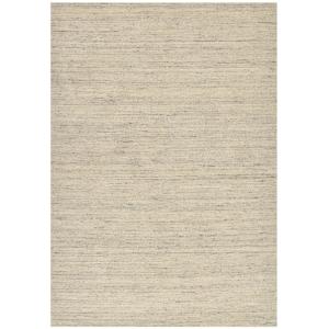 Tapis chiné tissé à la main gris et beige 140x200 cm