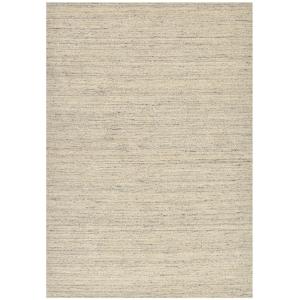 Tapis chiné tissé à la main gris et beige 70x140 cm