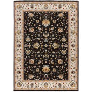 Tapis classique anthracite/beige 115x160 cm