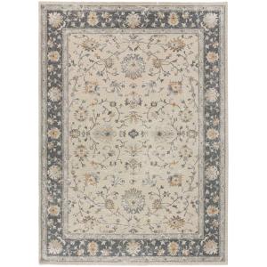 Tapis classique avec textures en beige, 80x150 cm