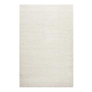 Tapis confort poils longs mats (50 mm) blanc crème 120x170