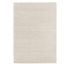 Tapis contemporain - 160x230cm Écru Polyester