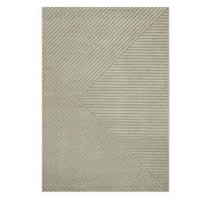 Tapis contemporain à motif géométrique beige 200x290 cm