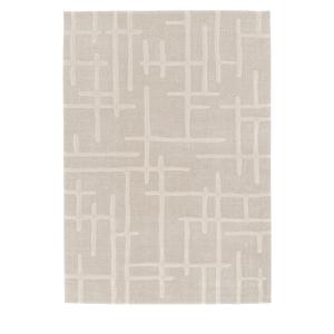 Tapis contemporain beige 120x170 cm