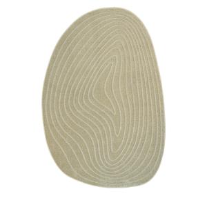 Tapis contemporain de forme organique - 160x230cm Beige Pol…