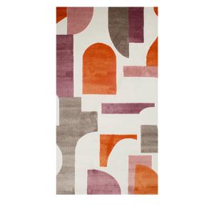 Tapis contemporain géométrique - 120x160cm Multicolore Poly…
