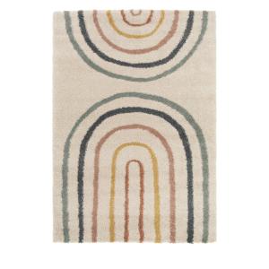 Tapis contemporain géométrique - 160x230cm Multicolore Poly…