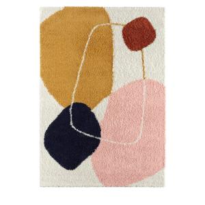 Tapis contemporain géométrique - 80x140cm Multicolore Polyp…